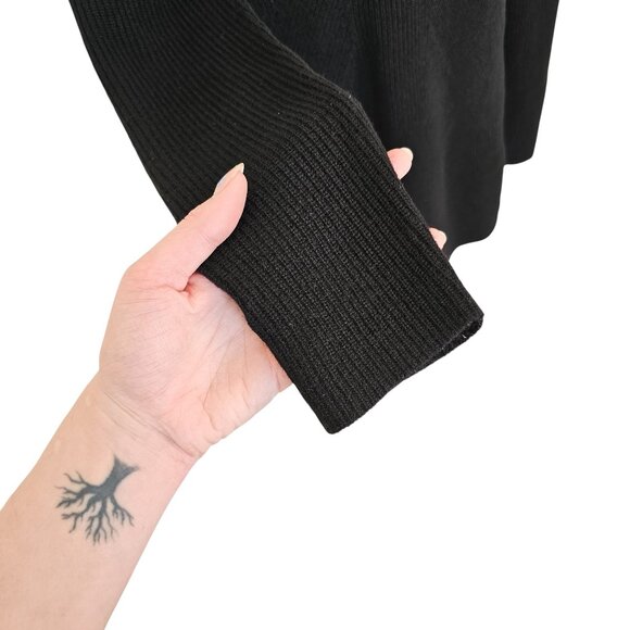 ST John Black Cashmere High Neck Sweater Sz S - Picture 3 of 11